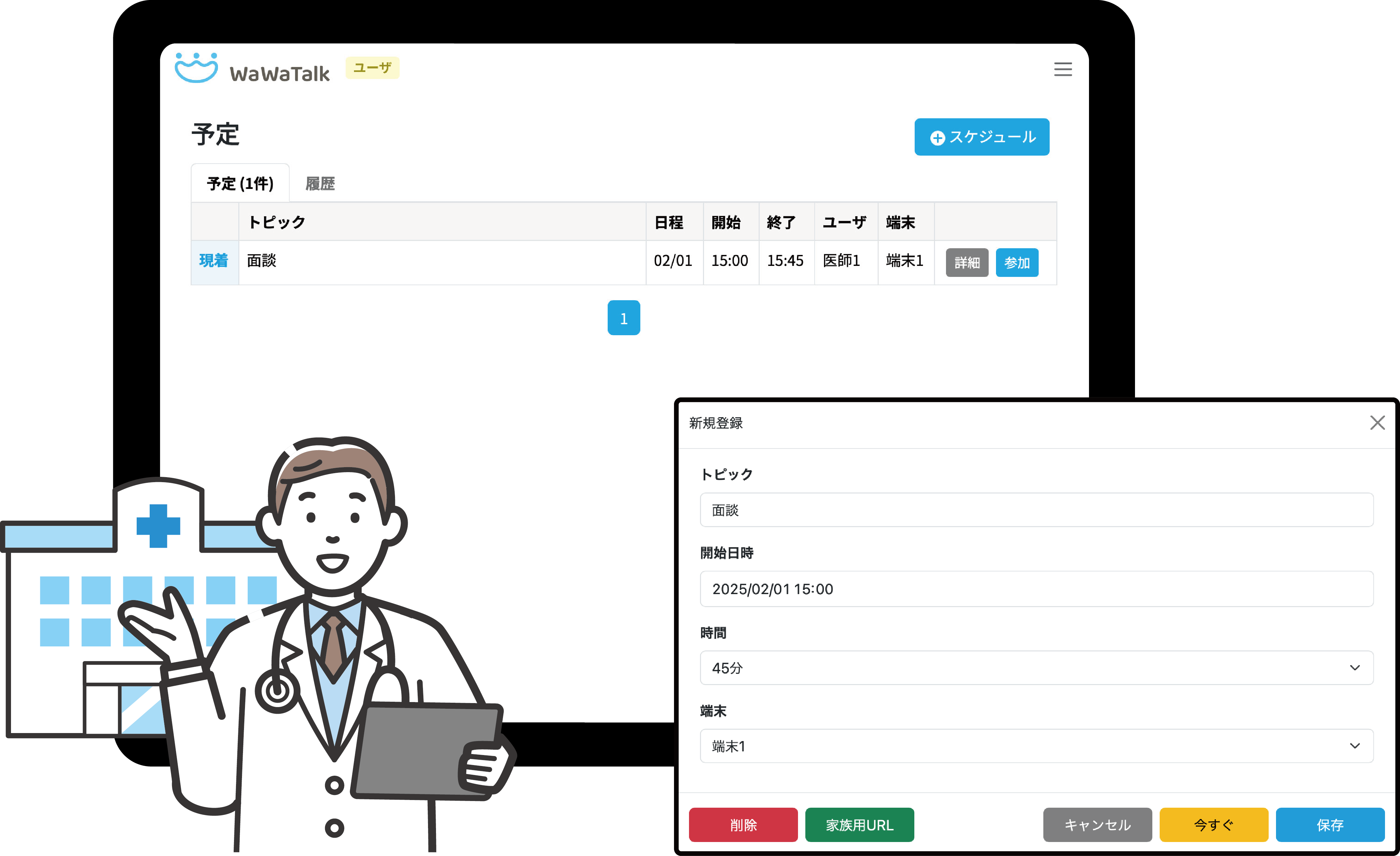 WaWatalk 契約者側イメージ